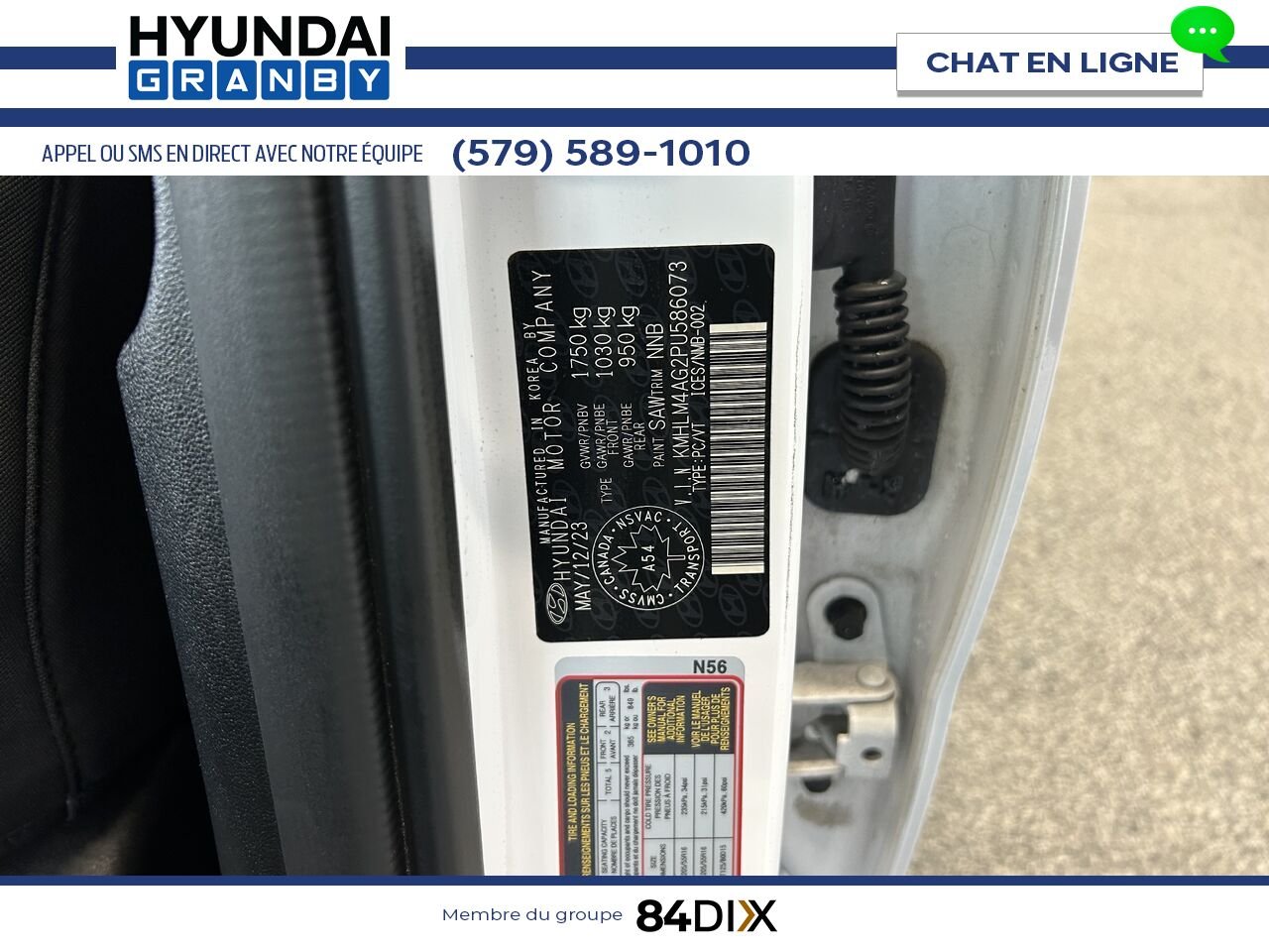 Hyundai Elantra 2023 Blanc Granby - photo #25