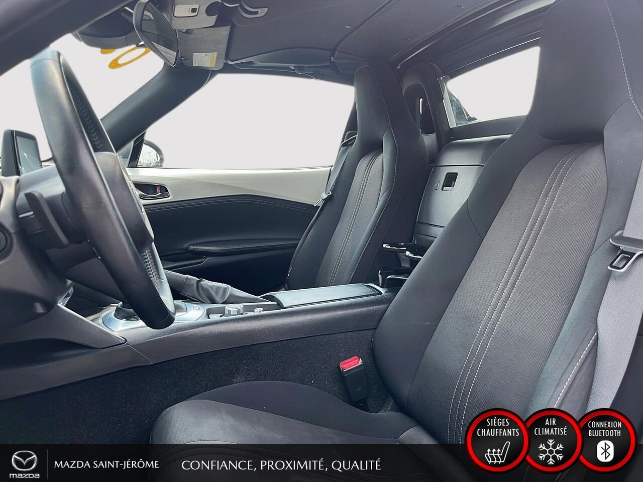 2023 Mazda MX-5 RF GS-P | MAGS NOIR | TOIT ÉLECTRIQUE | AUTOMATIQUE | White Saint-Jérôme - photo #17