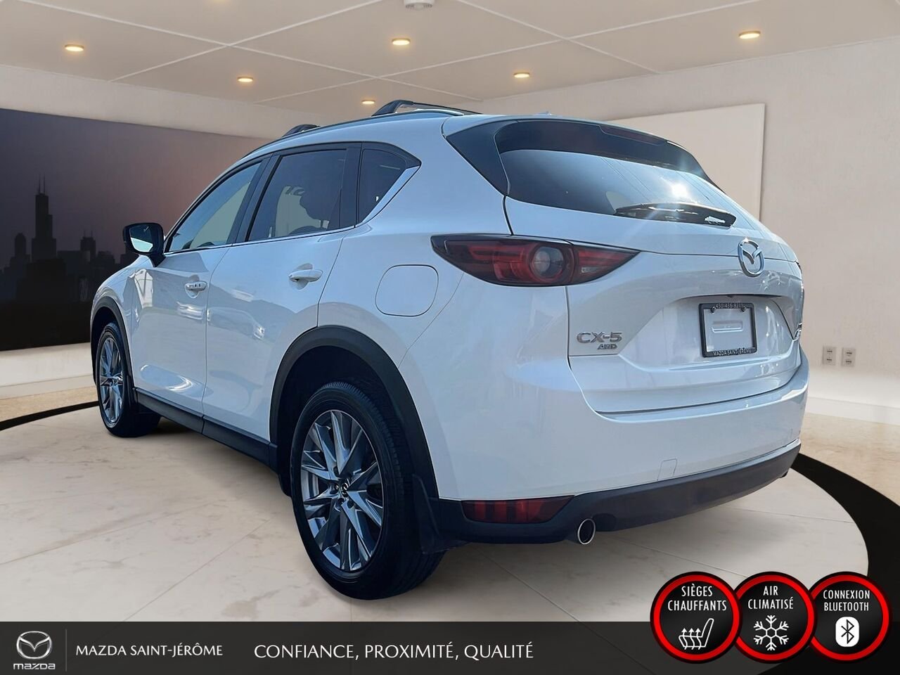 2021 Mazda CX-5 GT | TOIT OUVRANT | CUIR | NAVIGATION | AWD | White Saint-Jérôme - photo #9