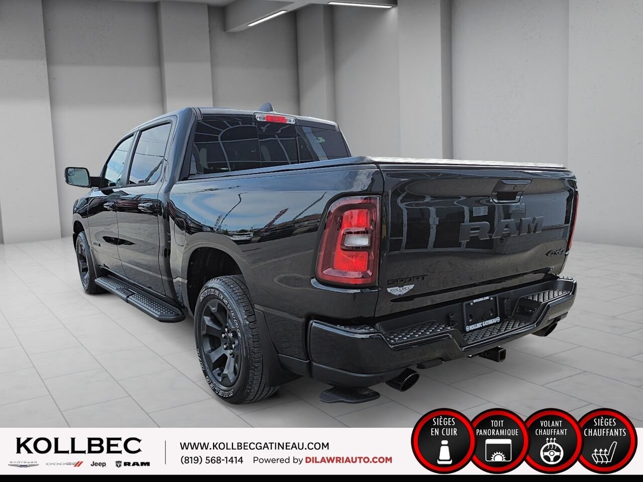 RAM 1500 SPORT Sport Crewcab 4x4 2025 Noir Ottawa & Gatineau - photo #18