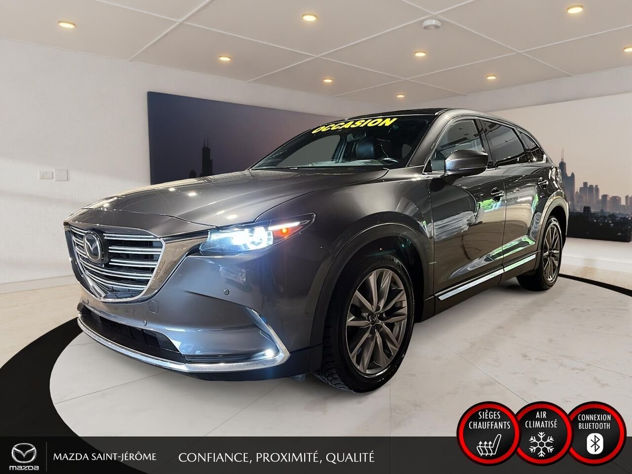 2021 Mazda CX-9 GT | TOIT OUVRANT | CUIR | AWD | Grey Saint-Jérôme - photo #0