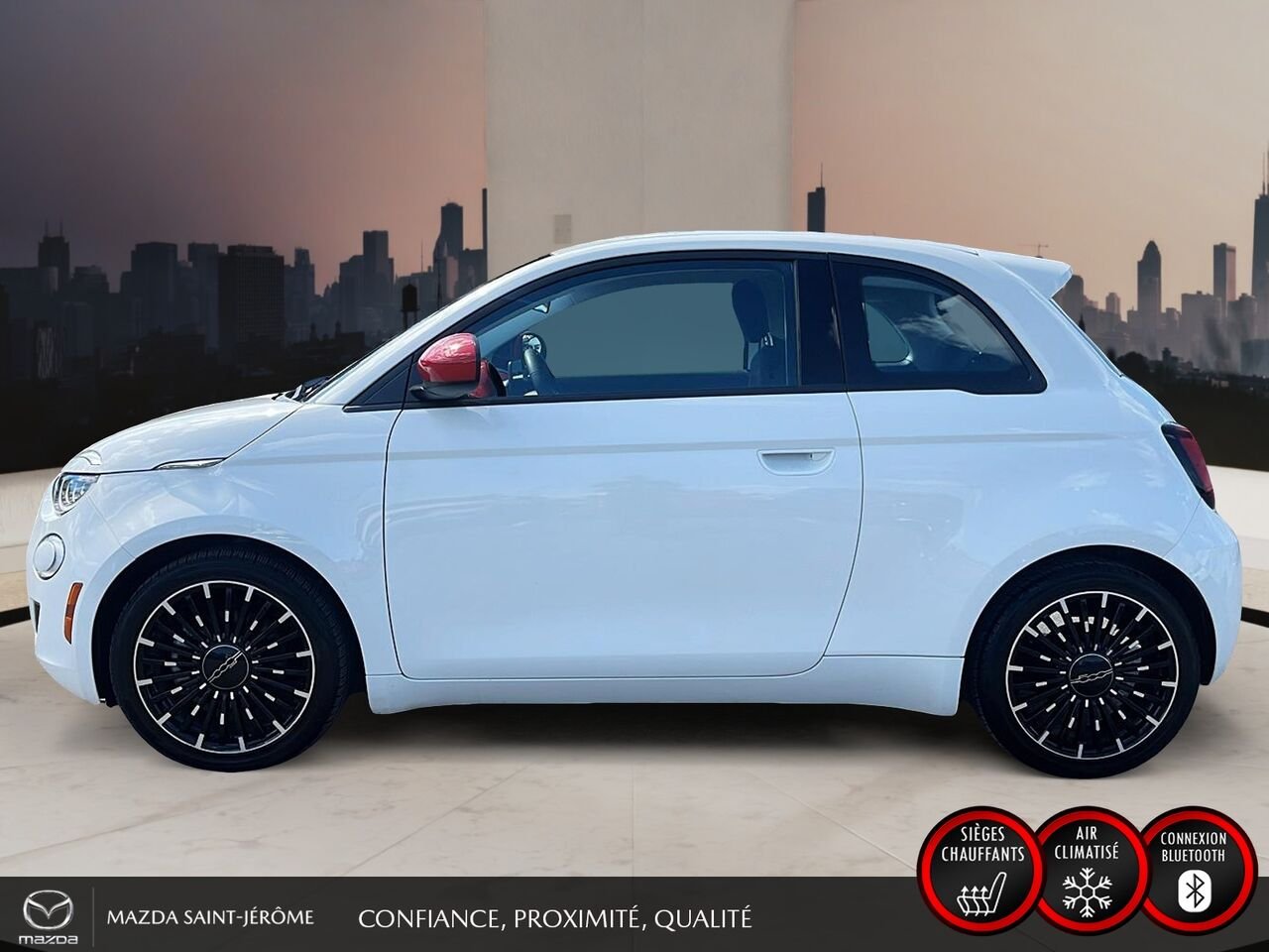 FIAT 500e Édition (RED) | CLEAN CARFAX | 2024 Blanc Saint-Jérôme - photo #10