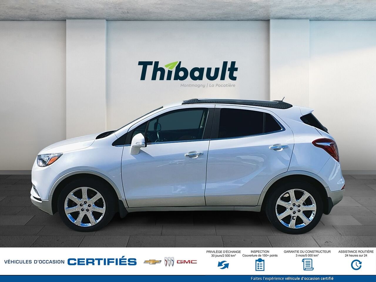 BUICK ENCORE ESS Essence 4 portes TA 2017 Blanc Montmagny - photo #4