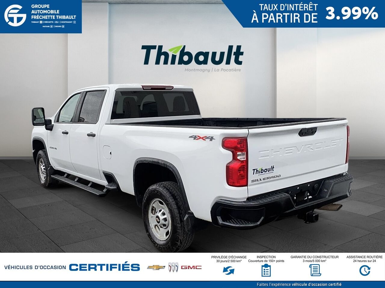 2024 Chevrolet Silverado 2500HD WT cabine multiplace 4RM 172 po White Montmagny - photo #3