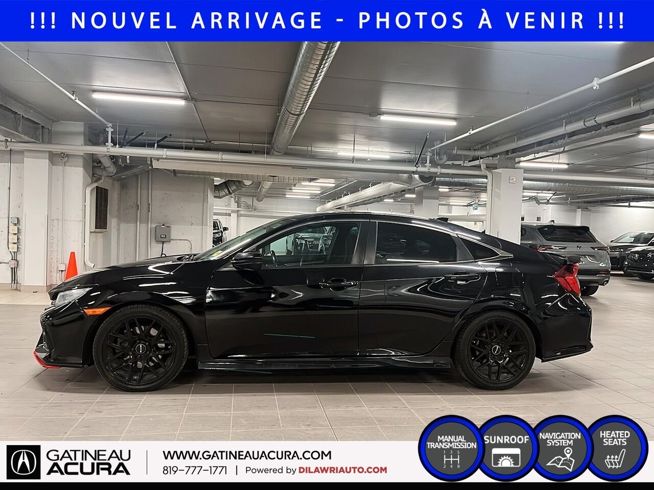 Honda Civic SI 2019 Noir Ottawa & Gatineau - photo #8
