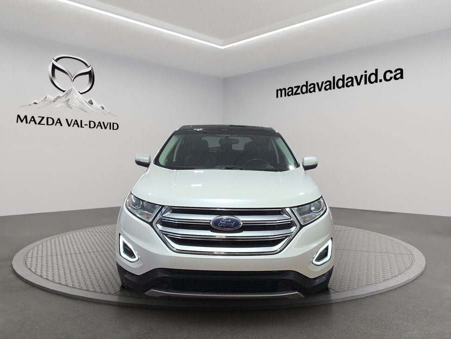 2016 Ford Edge 4 portes Titanium, Traction intégrale, sièges en cuir, navigation, toit ouvrant panoramique White