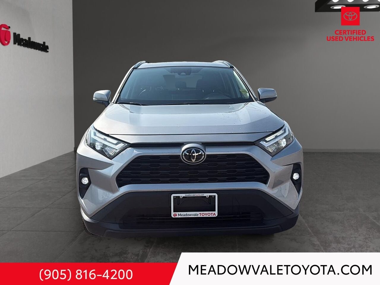 2023 Toyota RAV4 19" Alloys, Power Sunroof, Power TRunk, Soft Tex Leather Seats with Memory Silver Sky Metallic Mississauga - photo #1