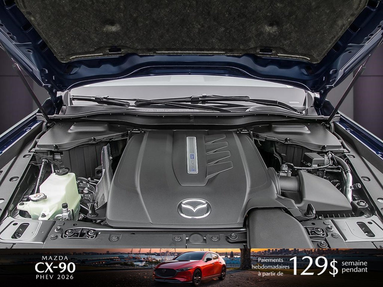 2026 Mazda CX-90 PHEV JM3KKCHA9T1382410 Deep Crystal Blue Mica Mirabel - photo #5