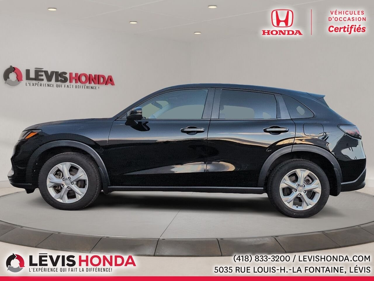 Honda HR-V LX AWD LX Traction Intégrale CVT 2023 Noir Lévis - photo #12