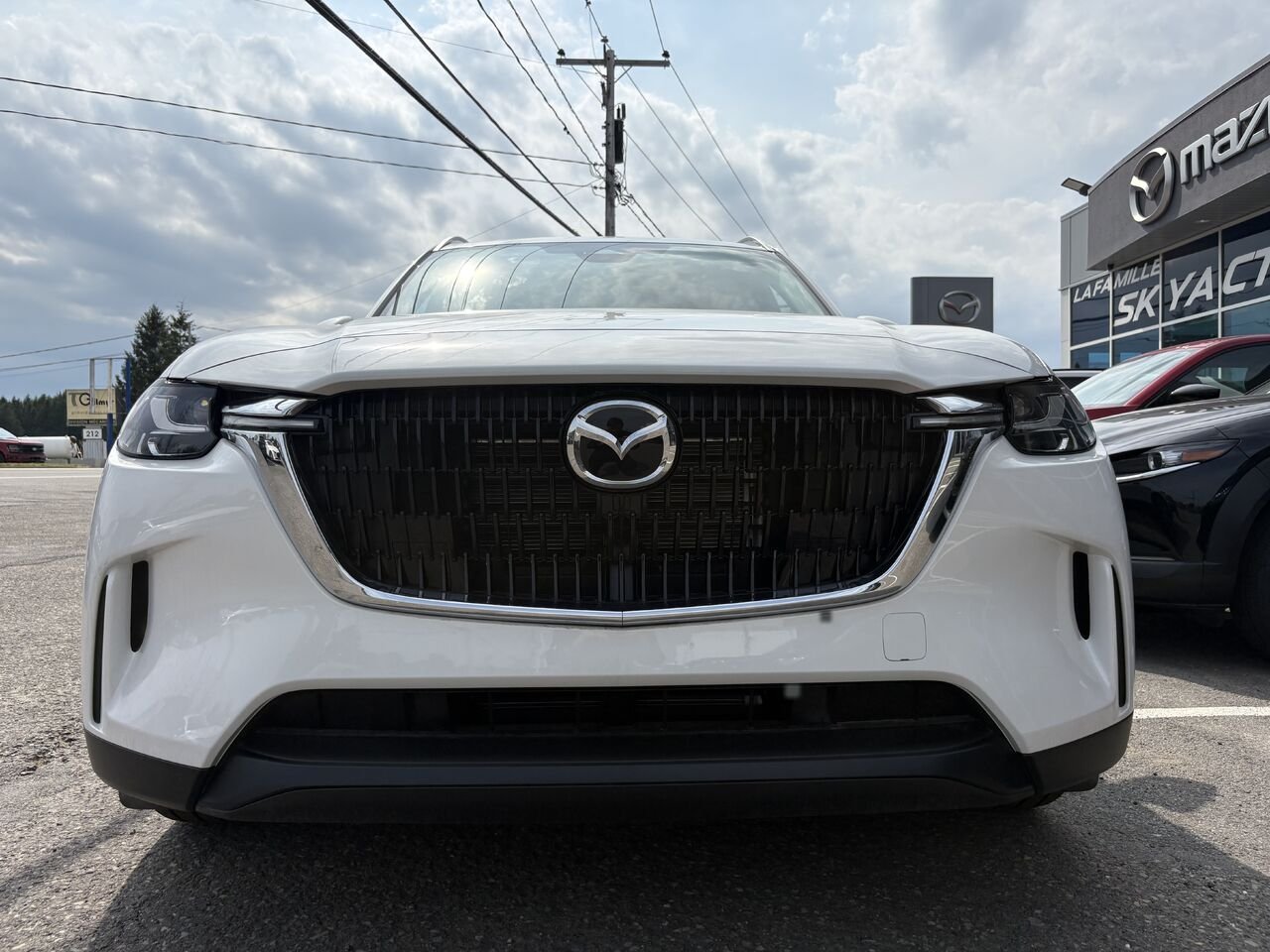 MAZDA CX-90 hybride rechargeable GS-L TI 2026 Blanc rhodium métallisé Montmagny - photo #1