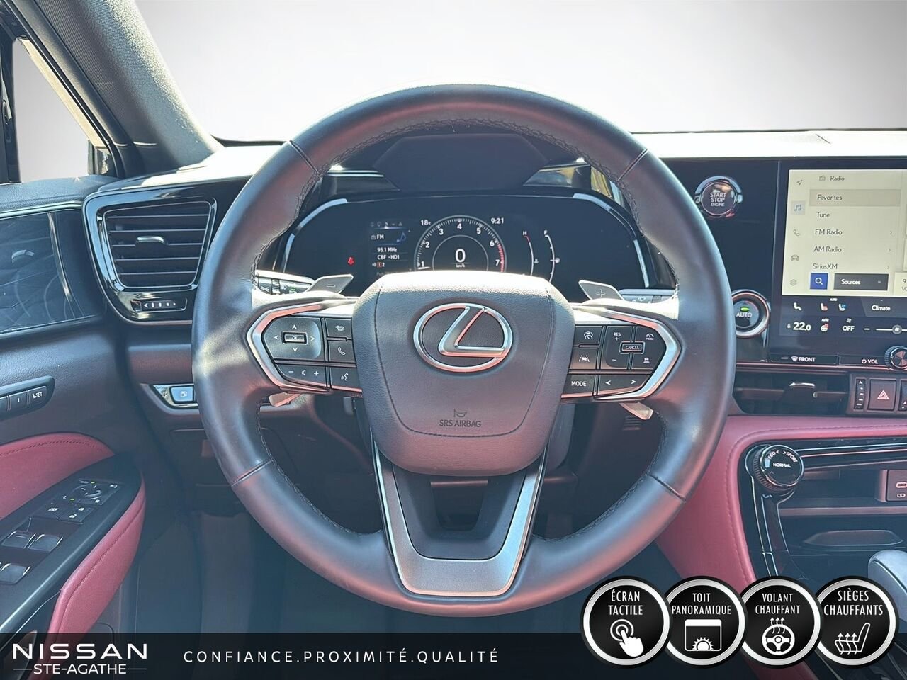 2025 Lexus NX 350 | INTÉRIEUR ROUGE NULUXE | TOIT OUVRANT | AWD Black Saint-Jérôme - photo #10