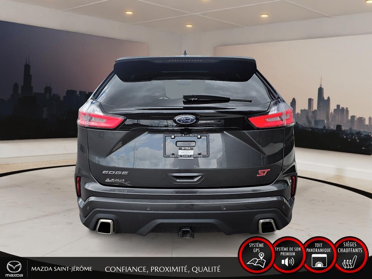 2020 Ford Edge ST | TOIT PANO | AWD | CUIR | Grey Saint-Jérôme - photo #6