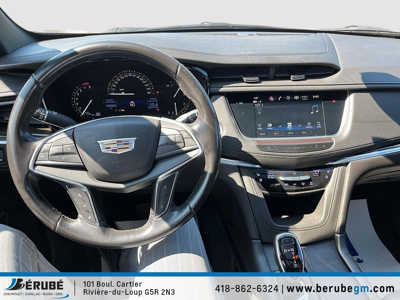 2018 CADILLAC XT5 AWD Black Rivière-du-Loup - photo #12