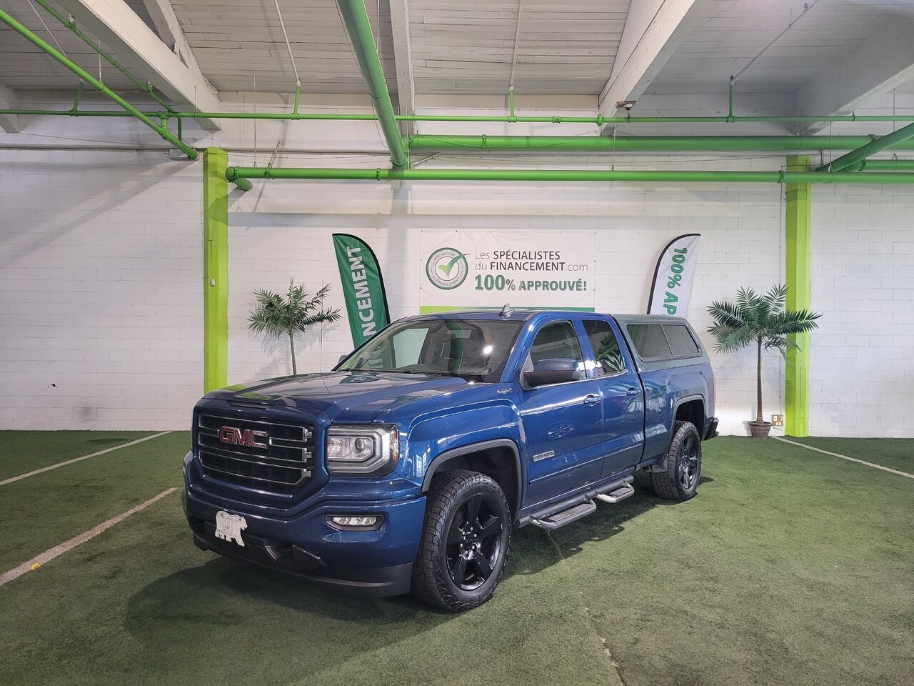 Blue 2019 GMC Sierra 1500 Limited Pickup Truck Four-Wheel Drive Automatic