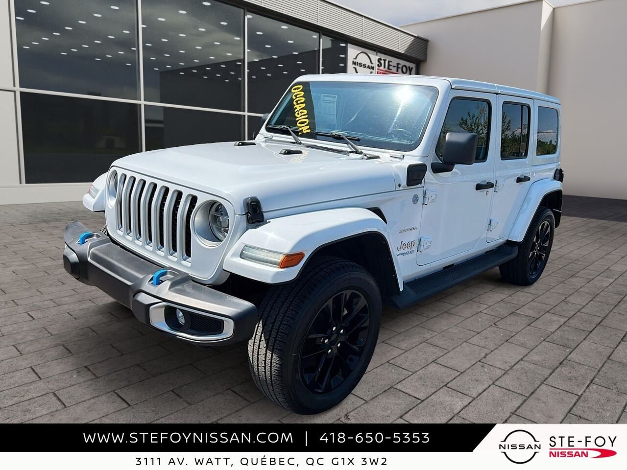 Jeep WRANGLER 4XE UNLIMITED COLD WEATHER GROUP 2022 Blanc Ste-Foy - photo #0