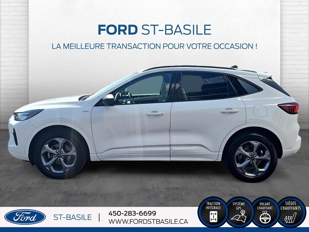 2023 Ford Escape White Saint-Basile-le-Grand - photo #2