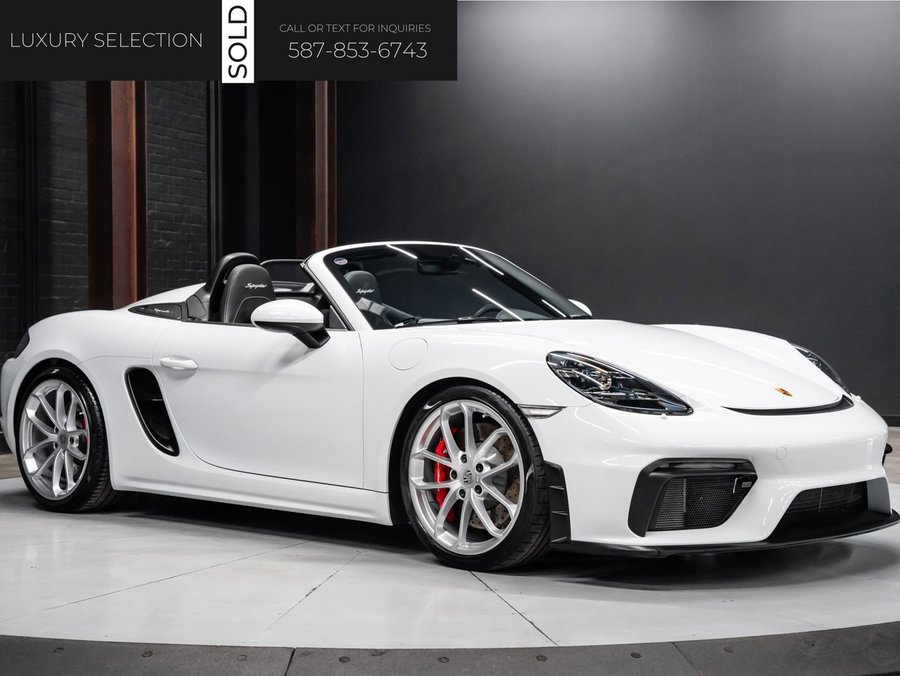 2022 Porsche 718 Spyder 2022 White