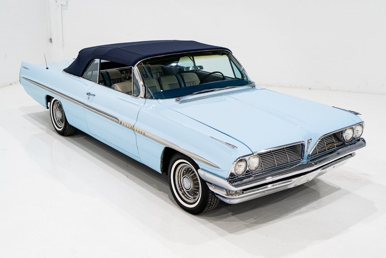 Pontiac Bonneville **PRIX EN USD**C8 Suffix 389cu.in. TriPower 4 Speed 1961 Bleu Montréal - photo #51