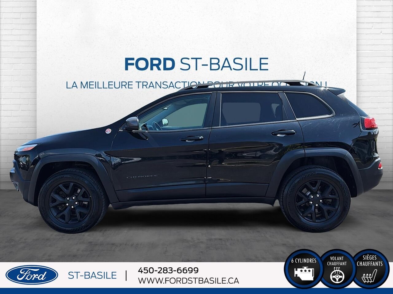 2018 JEEP CHEROKEE Black Saint-Basile-le-Grand - photo #2
