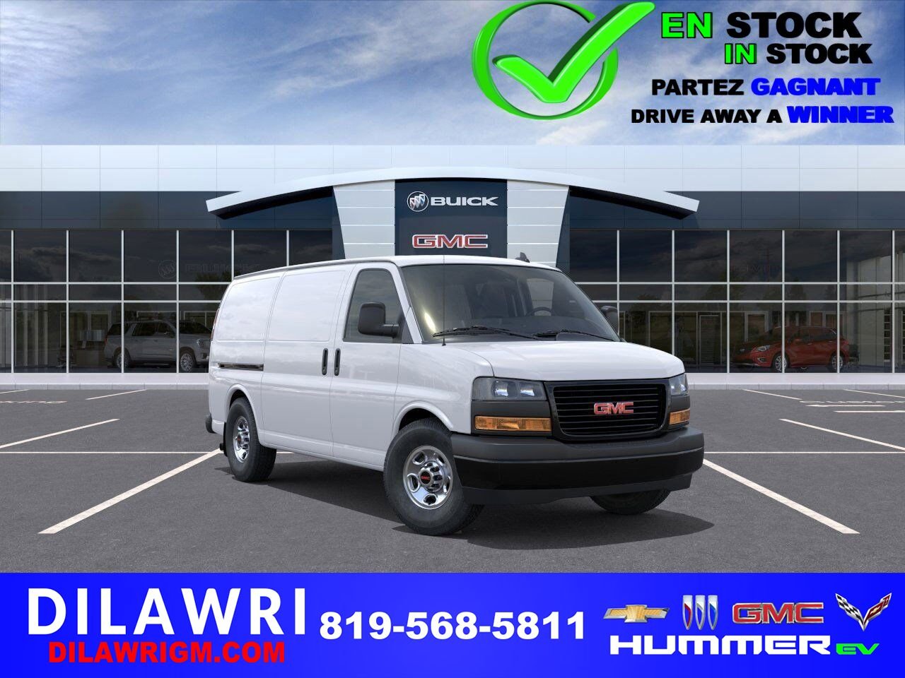 GMC Fourgonnette Savana utilitaire Traction arrière 2500 135 po 2025 Blanc sommet Ottawa & Gatineau - photo #0