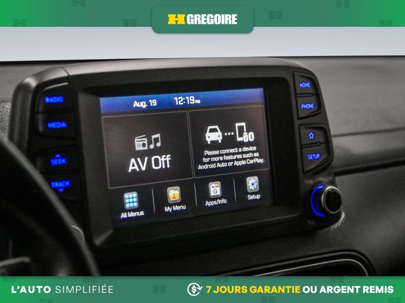 Hyundai Kona 821391 | Preferred AUTO AC GR ELECT MAGS CAM RECUL BLEUTOOT 2019 Noir Laval - photo #20