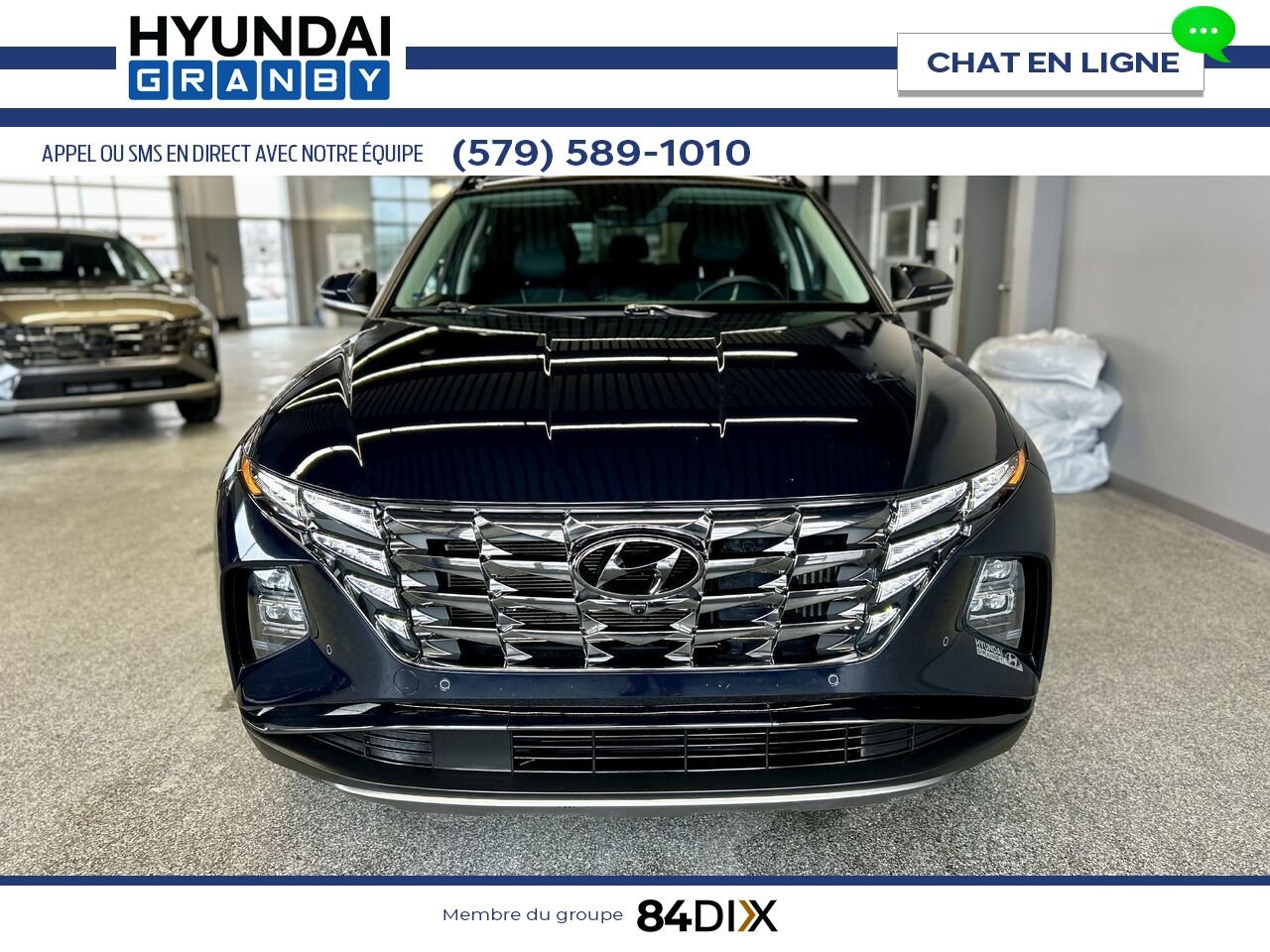 Hyundai Tucson hybride rechargeable 2024 Bleu Granby - photo #2
