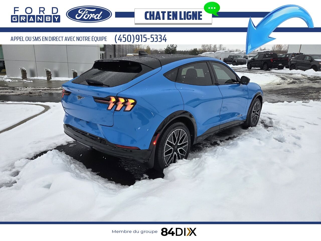 Ford Mustang Mach-E 2024 Bleu Granby - photo #6