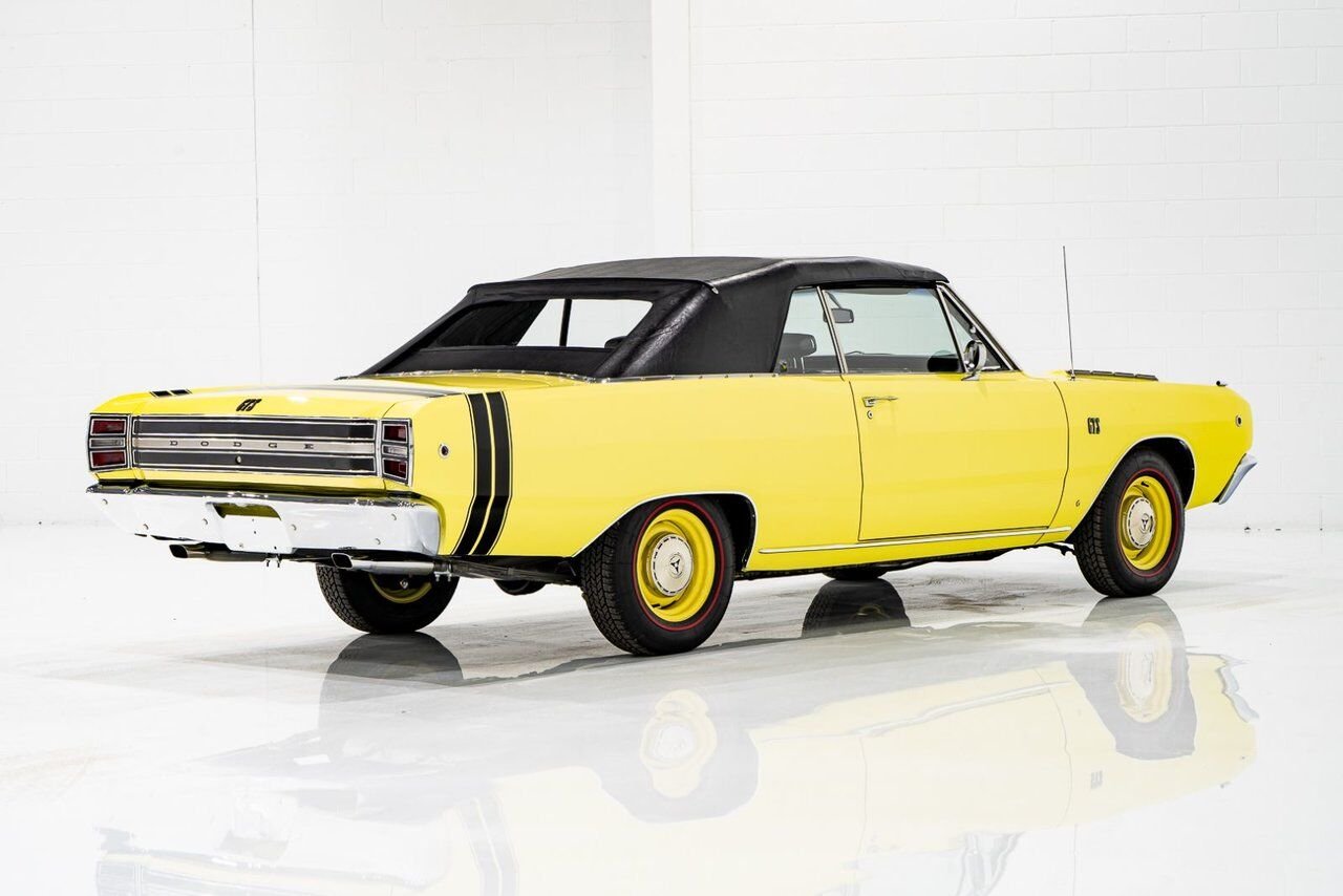 1968 Dodge Dart *PRIX EN USD* GTS Conv Matching #s 340 cu in With Original Built Sheet Yellow Montreal - photo #87