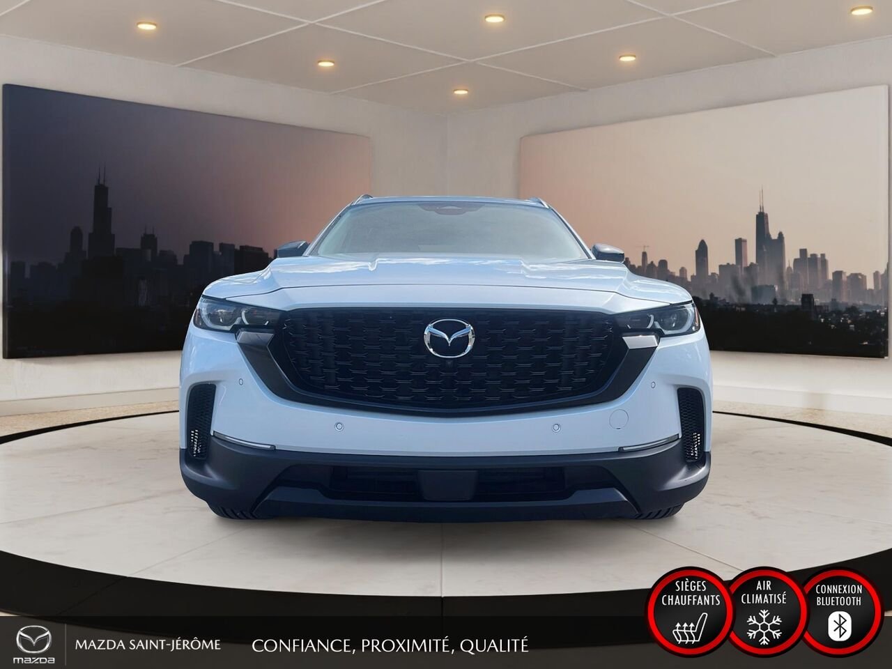 Mazda CX-50 GT | TOIT PANORAMIQUE | CUIR BRUN | AWD | 2025 Blanc Saint-Jérôme - photo #2