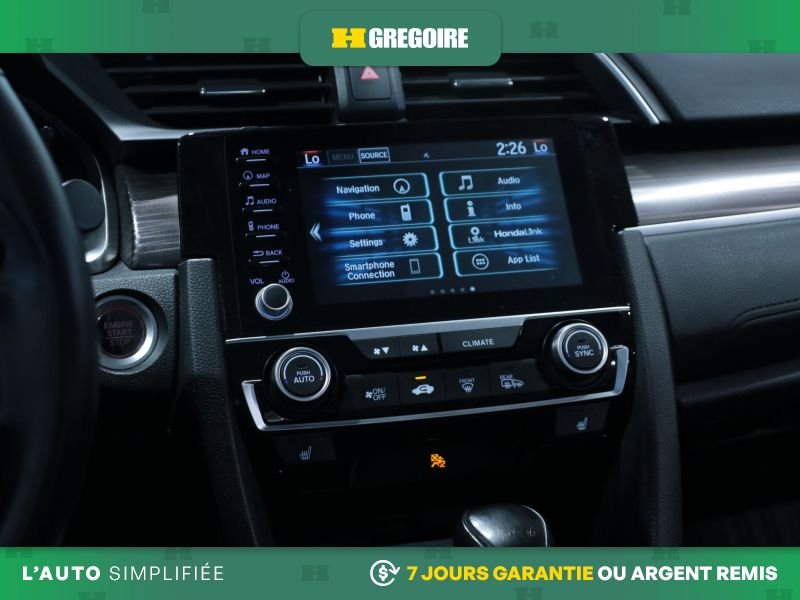 Honda Civic 820892 | TOURING AUTO A/ C CUIR TOIT GR ELECT MAGS CAM RECU 2019 Bleu Laval - photo #20