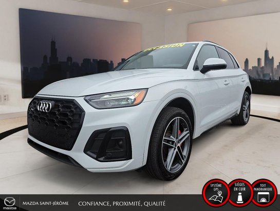 2022 Audi SQ5 Progressiv 3.0 TFSI quattro | CUIR ROUGE | TOIT PANO | White