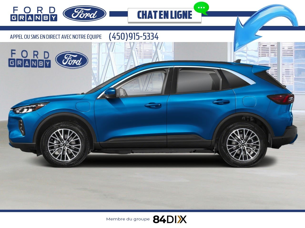 Ford Escape 2025 Blanc astral métallisé trois couches Granby - photo #1