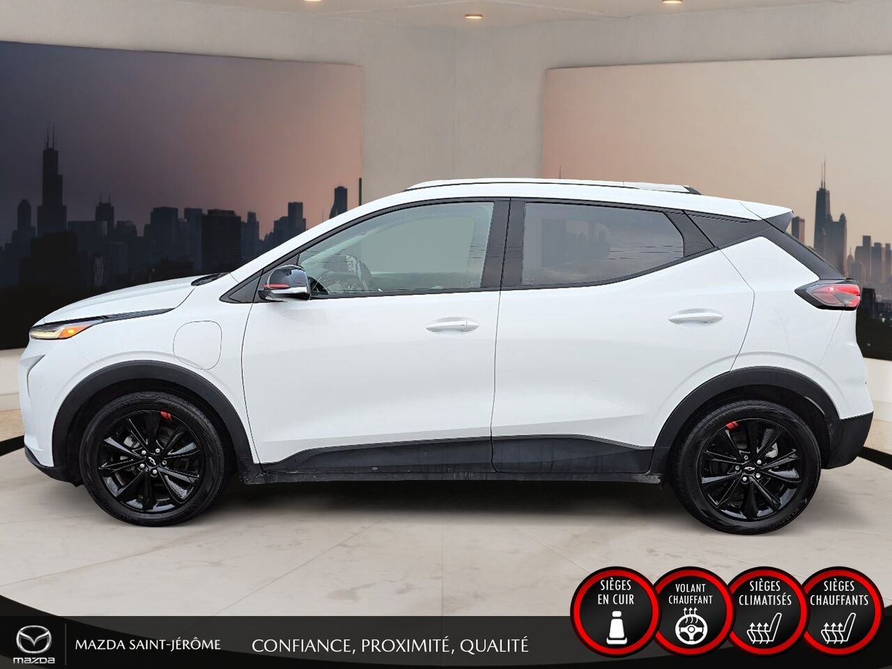 Chevrolet Bolt EUV LT REDLINE | CARPLAY SANS FIL | SIÈGES CHAUFFANTS | ANGLE MORT | 115 165 KM 2023 Blanc Saint-Jérôme - photo #9