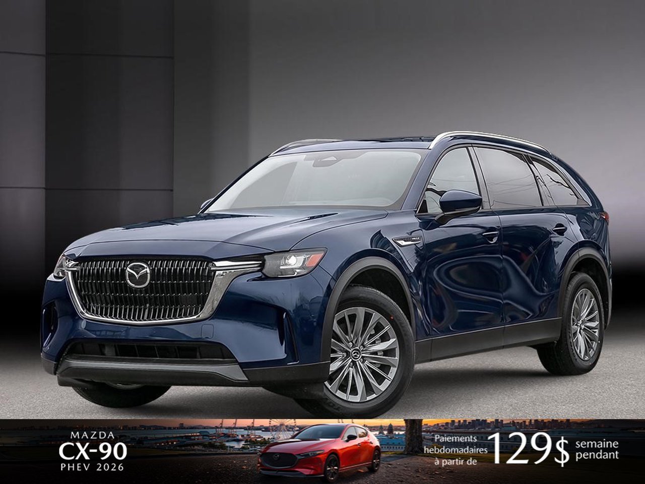 2026 Mazda CX-90 PHEV JM3KKCHA9T1382410 Deep Crystal Blue Mica Mirabel - photo #0