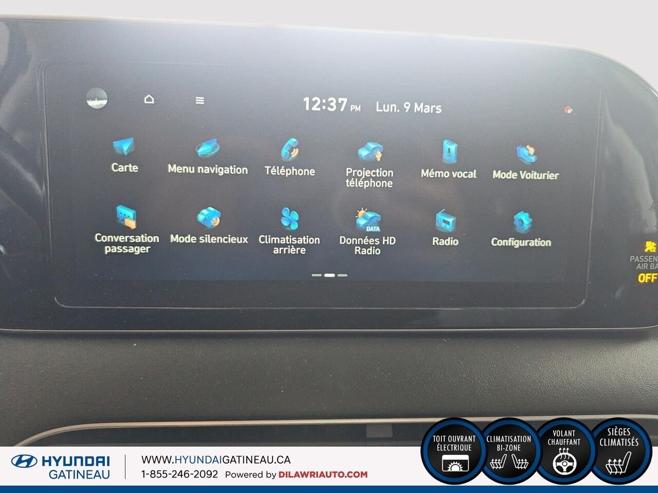 Hyundai Palisade Luxury 7 places TI*** cuir , toit ouvrat , navigation *** 2020 Gris Ottawa & Gatineau - photo #12