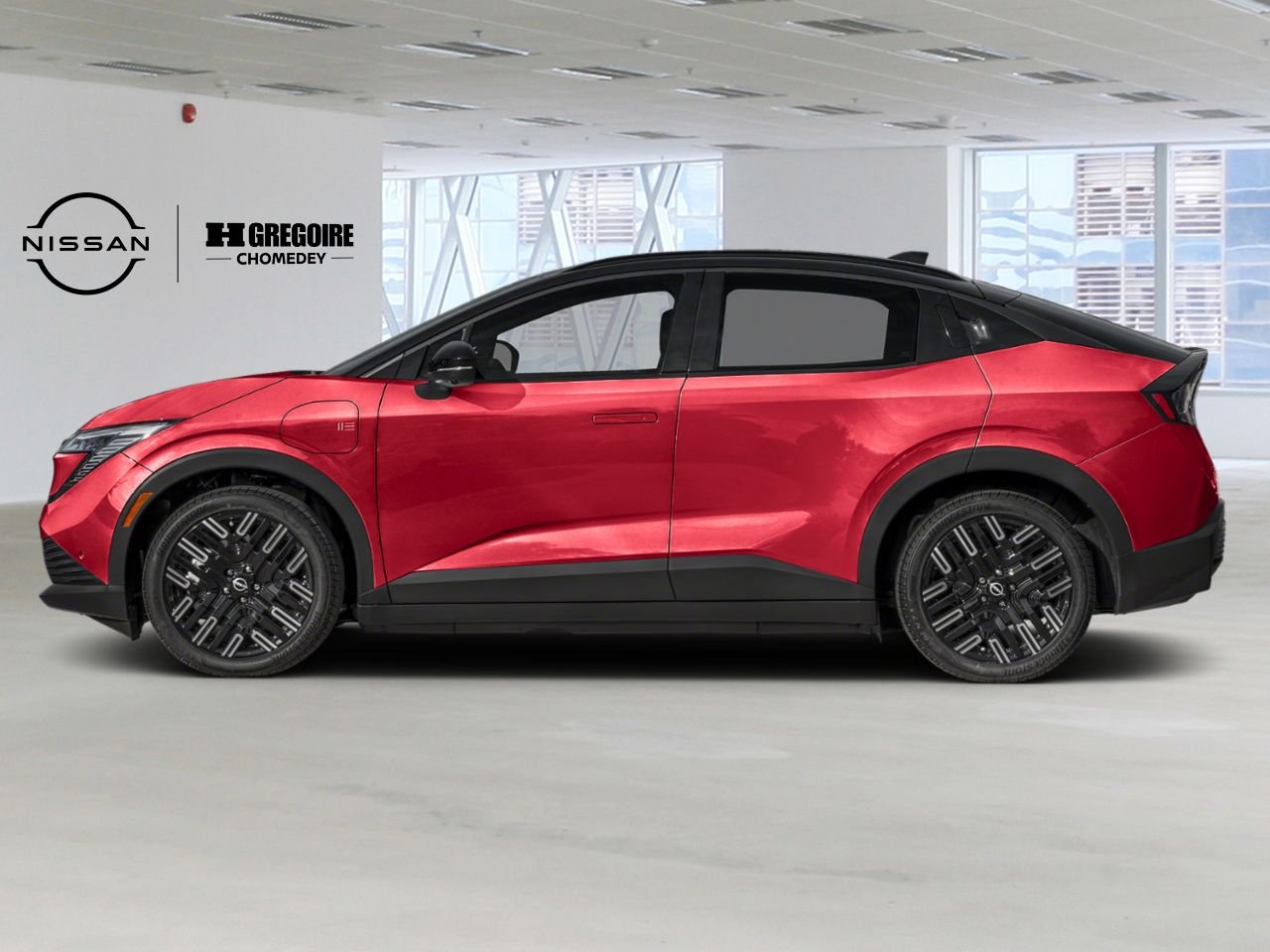 2026 Nissan LEAF Red Metallic/Black Laval - photo #2