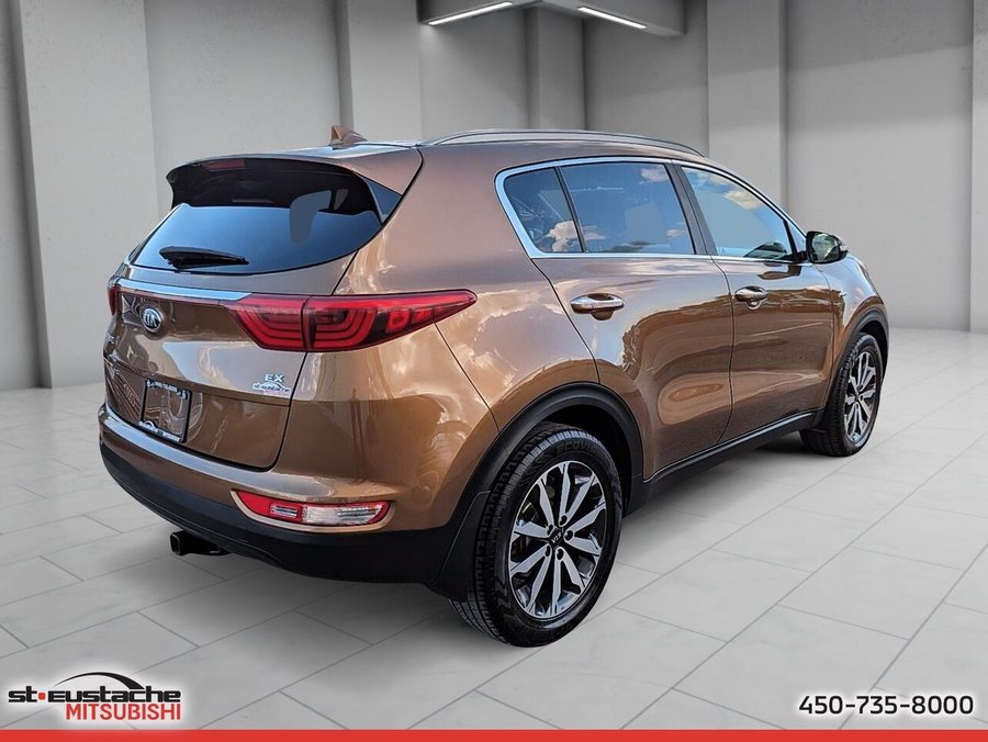 2017 Kia Sportage EX Tech avec Brun foncé 4 portes TI-sièges chauffants-caméra de recul Brown