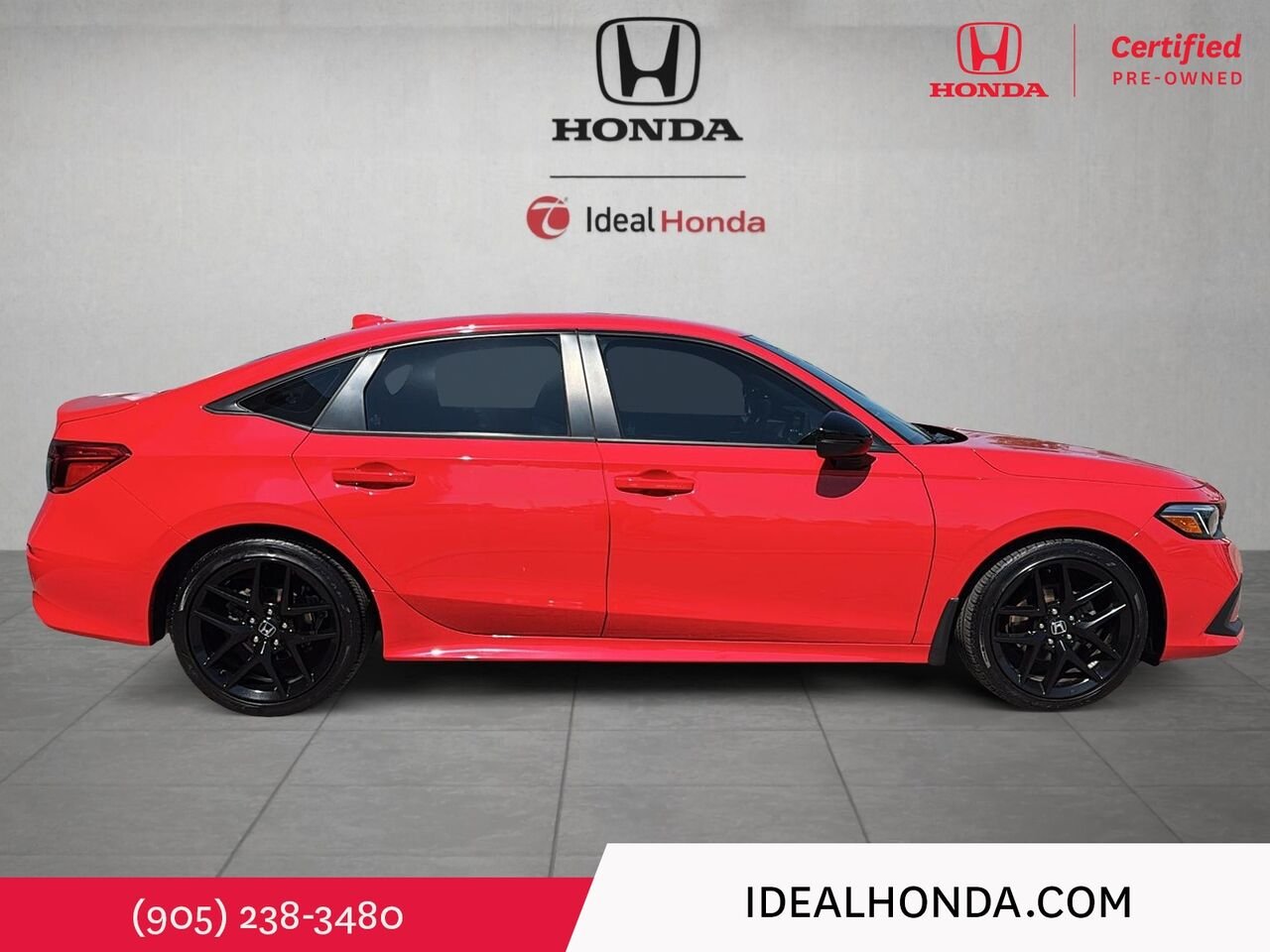 2023 Honda Civic Sedan SPORT CVT Red Mississauga - photo #2