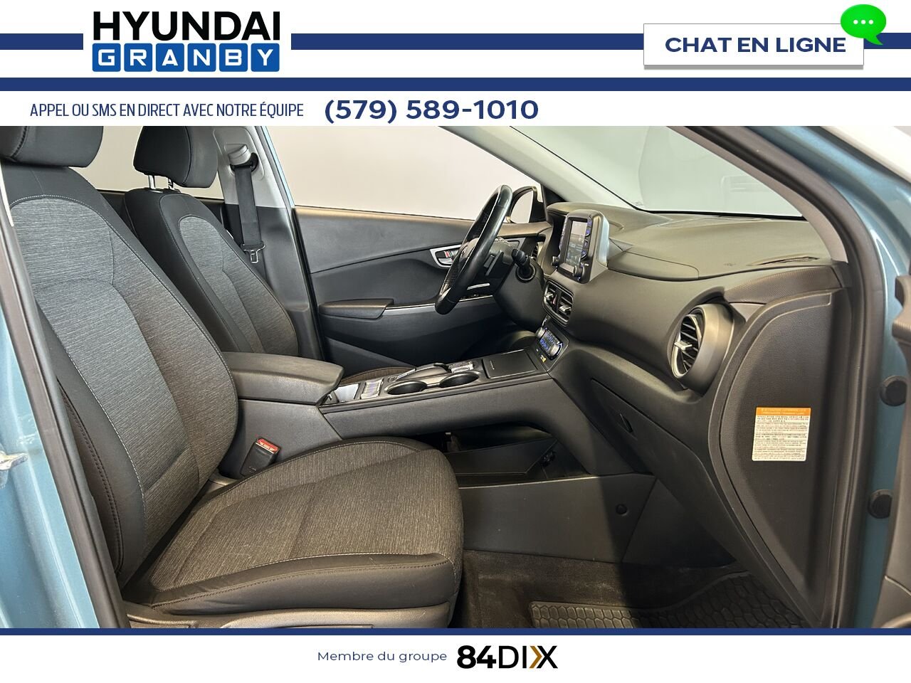 Hyundai Kona électrique 2021 Bleu Granby - photo #21