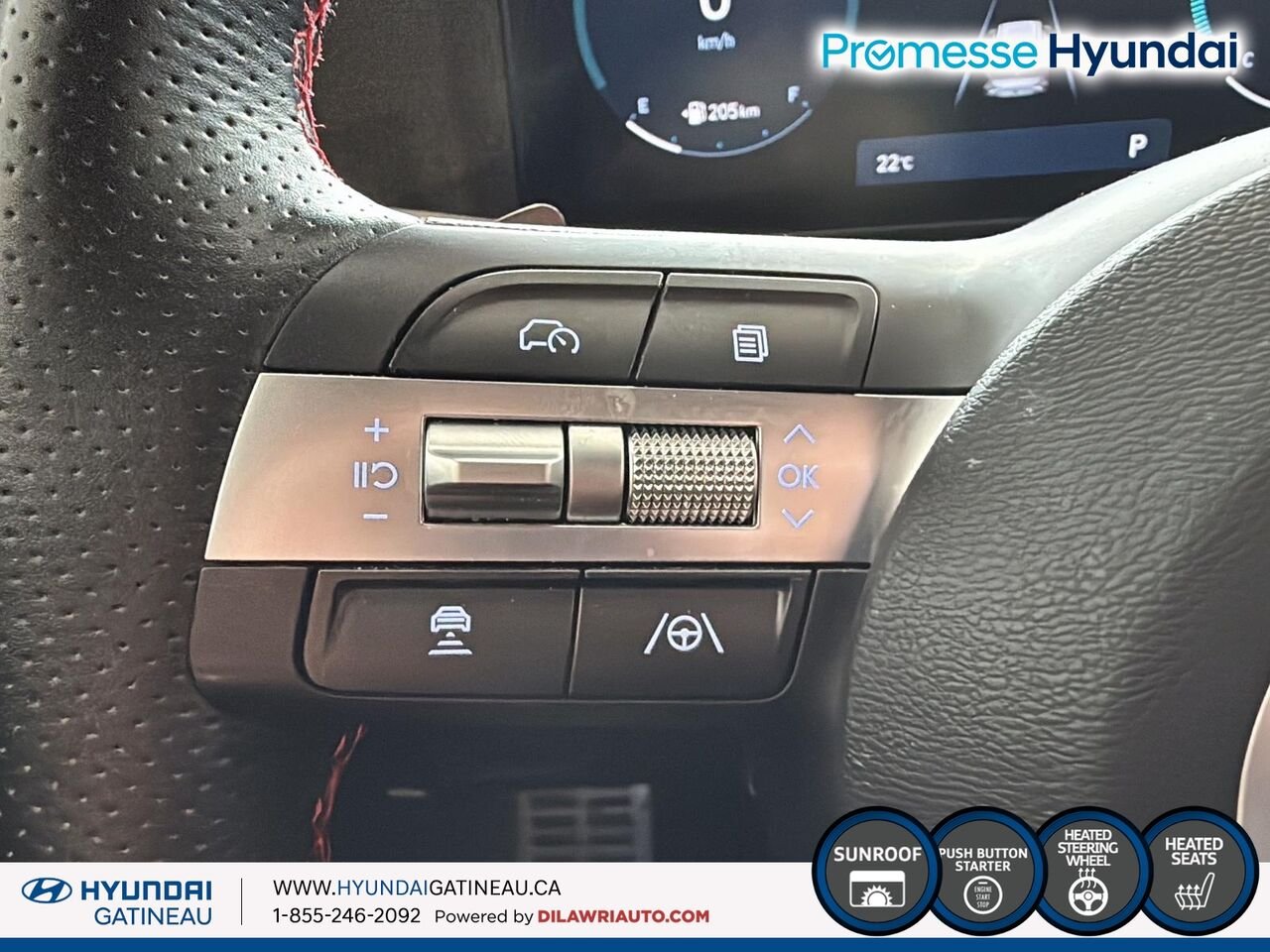 2024 Hyundai Kona 1.6T N Line ***awd , cuir, toit ouvrant, *** White Ottawa & Gatineau - photo #12