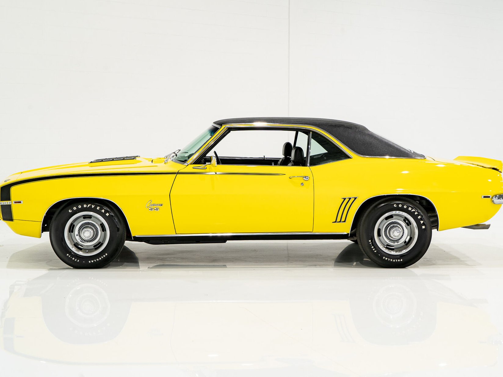 1969 Chevrolet Camaro SS **PRIX EN USD** With factory A/C Yellow Montreal - photo #42