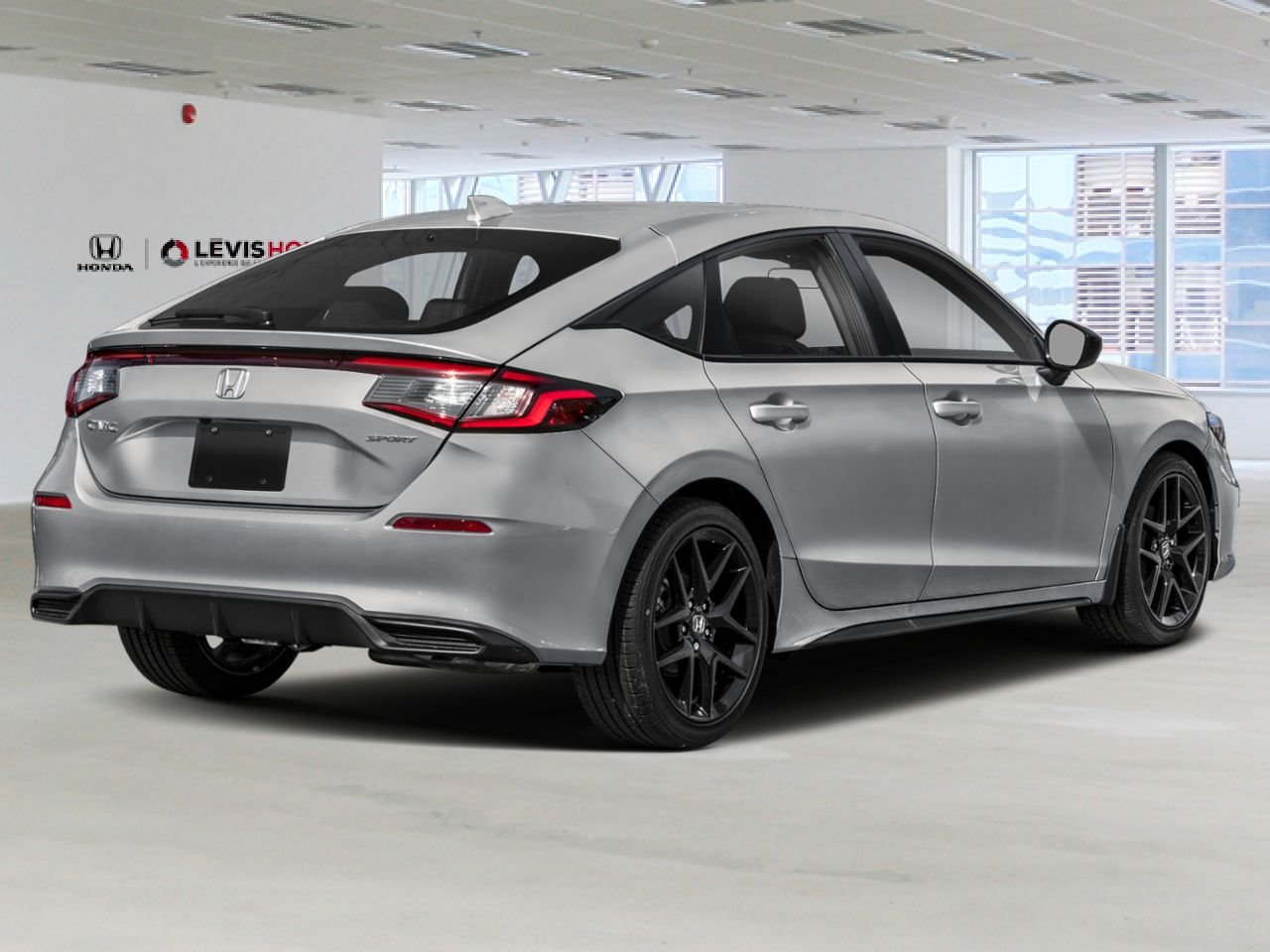Honda Civic Hayon Sport CVT 2025 Argent reflet solaire métallisé Lévis - photo #2