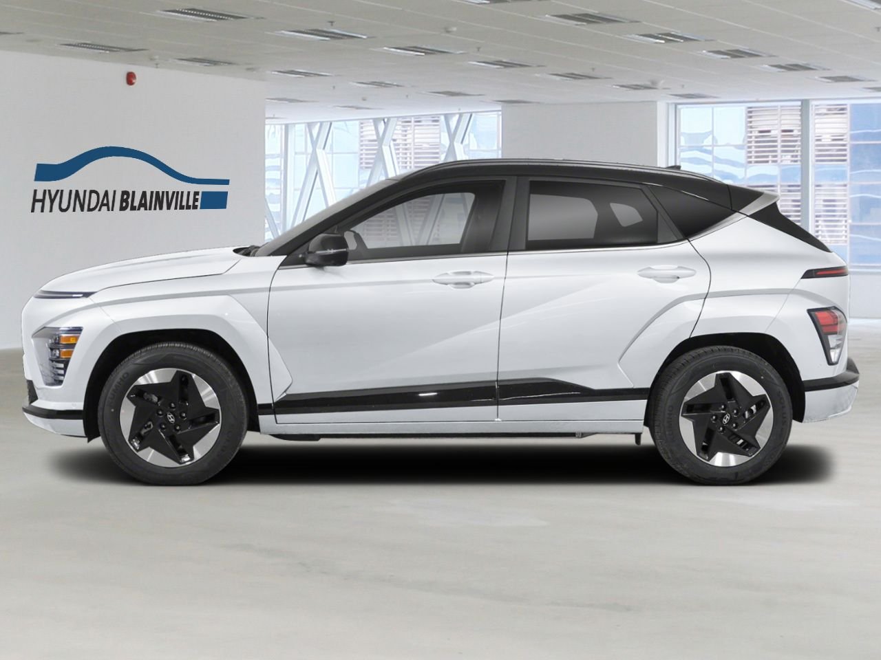 2026 Hyundai Kona Electric Atlas White w/Abyss Black Roof Blainville - photo #1