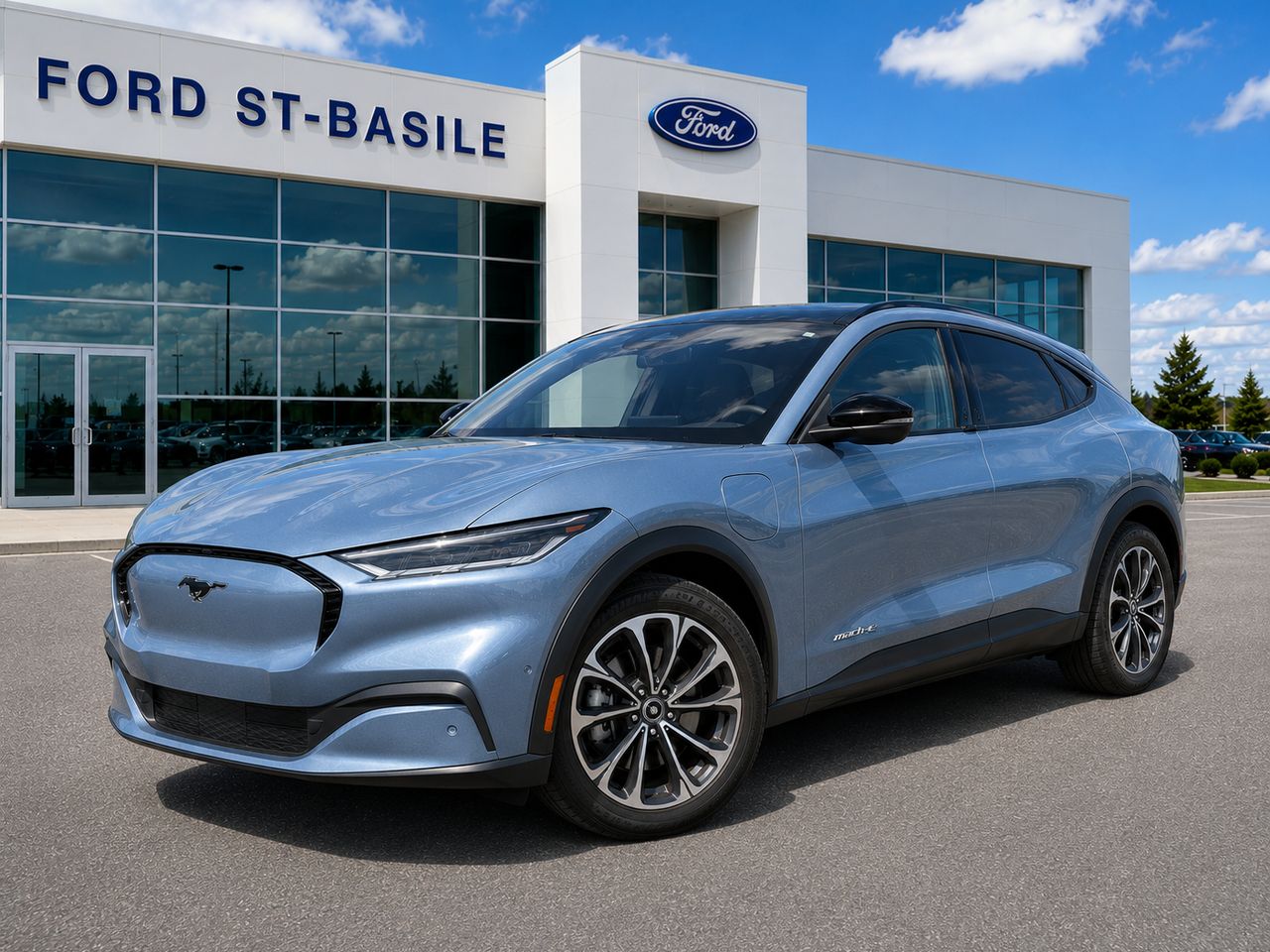 Blue 2023 Ford Mustang Mach-E SUV / Crossover All-Wheel Drive Automatic