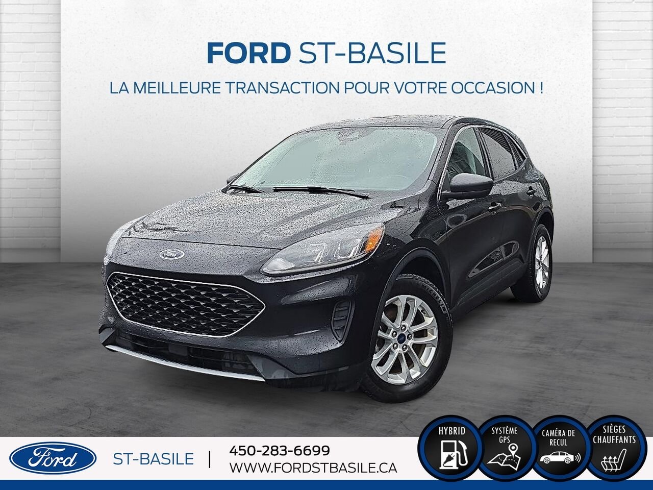 2022 Ford Escape Black Saint-Basile-le-Grand - photo #0