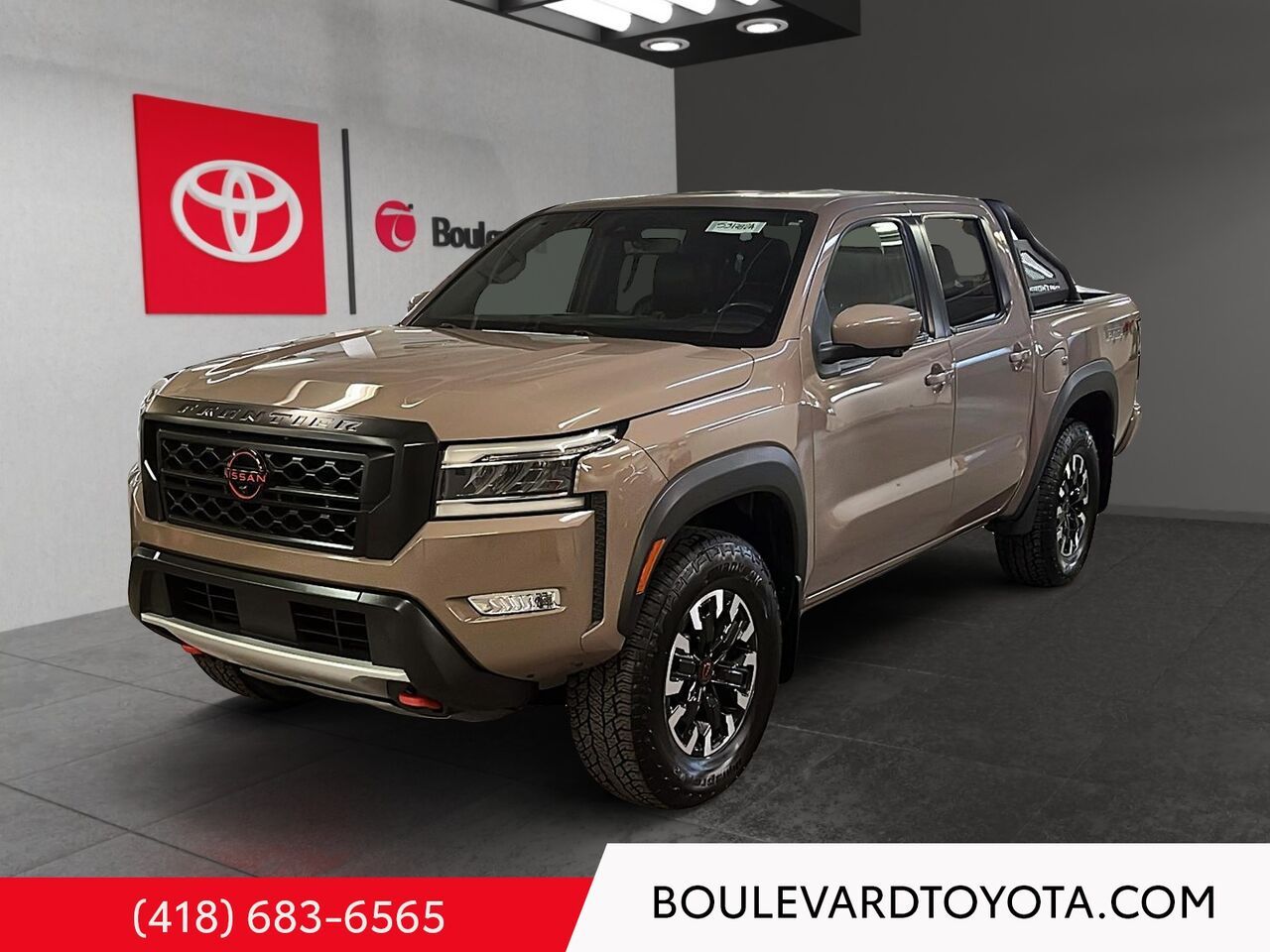 Brown 2023 Nissan Frontier Pickup Truck Four-Wheel Drive Automatic