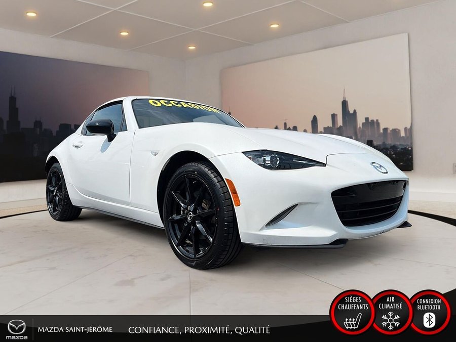 Mazda MX-5 RF GS-P | MAGS NOIR | TOIT ÉLECTRIQUE | AUTOMATIQUE | 2023 Blanc