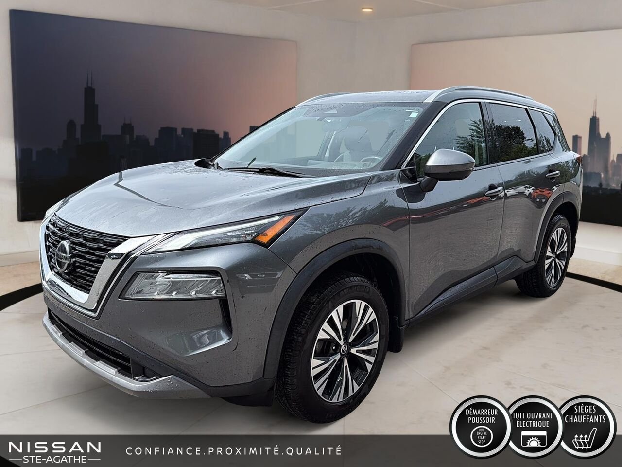 2021 Nissan Rogue SV|TA|1 PROPRIO|CARFAX CLEAN Grey Saint-Jérôme - photo #0