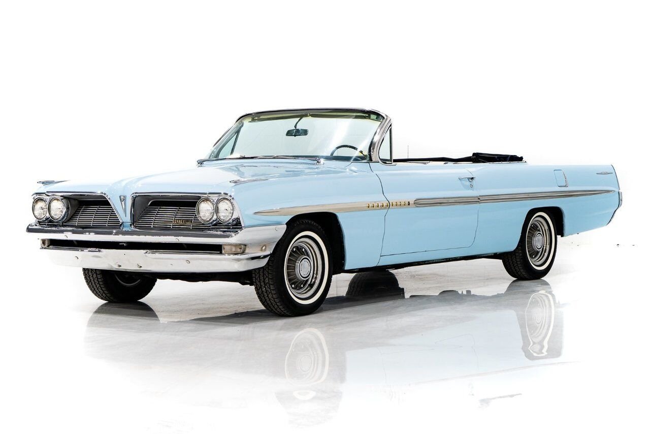 Pontiac Bonneville **PRIX EN USD**C8 Suffix 389cu.in. TriPower 4 Speed 1961 Bleu Montréal - photo #0