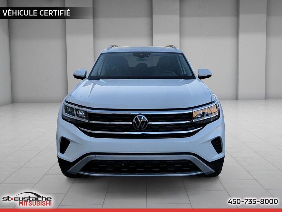 2023 Volkswagen Atlas Highline 3.6 FSI 4MOTION-7 PASSAGERS-CUIR-TOIT PANORAMIQUE-SIÈGES CHAUFFANTS White
